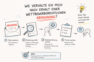 Wettbewerbsrechtliche Abmahnung – Unterlassungserklärung und Ansprüche